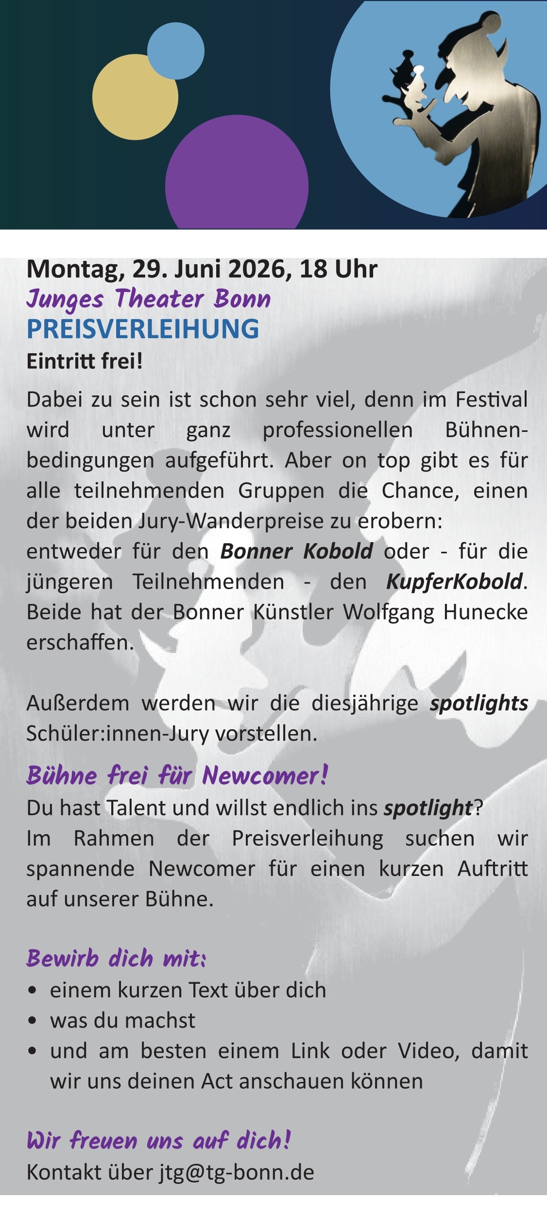 Mo, 29.06. Preisverleihung